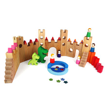 Load image into Gallery viewer, Knight's Wooden Castle - 10 pieces