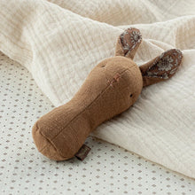 Load image into Gallery viewer, Lullaby friends, Bunny rattle - Chocolate