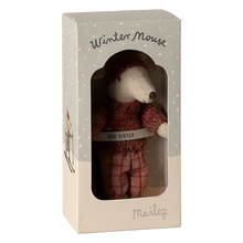 Load image into Gallery viewer, Winter mouse with ski set, Big sister - Rose