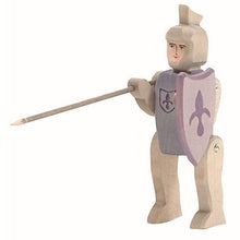 Load image into Gallery viewer, Knight riding blue with Horse blue