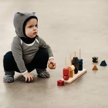 Load image into Gallery viewer, Rainbow Montessori stacking toy XL