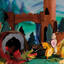 Load image into Gallery viewer, Knight riding red with Horse yellow