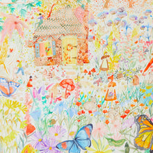 Φόρτωση εικόνας στο εργαλείο προβολής Συλλογής, Mεταξωτό ύφασμα Κήπος με Πεταλούδες
