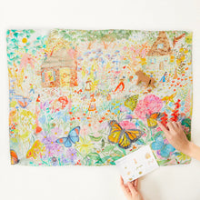 Φόρτωση εικόνας στο εργαλείο προβολής Συλλογής, Mεταξωτό ύφασμα Κήπος με Πεταλούδες