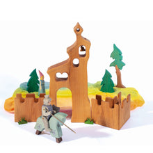 Load image into Gallery viewer, Knight riding blue with Horse blue