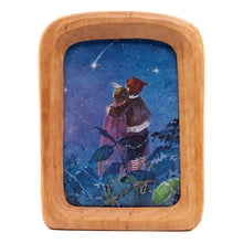 Load image into Gallery viewer, Hand-carved Waldorf standing frame portrait