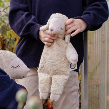Load image into Gallery viewer, Cuddly animal Sheep small, linen