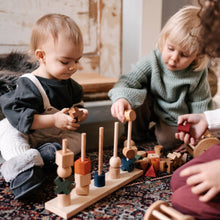 Load image into Gallery viewer, Rainbow Montessori stacking toy XL