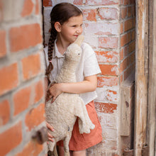 Load image into Gallery viewer, Cuddly animal Goose large, linen