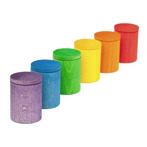 6 cups with lid in colour