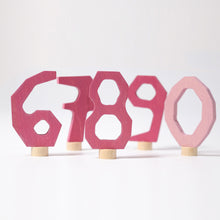 Load image into Gallery viewer, Pink Decorative Numbers 6-9 and 0
