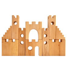 Load image into Gallery viewer, Knight&#39;s Wooden Castle - 10 pieces
