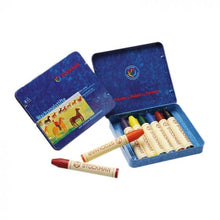 Load image into Gallery viewer, Beeswax Crayons, 8 colours standard mix