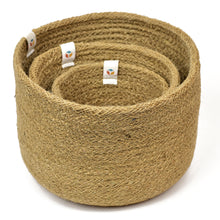 Load image into Gallery viewer, Jute Tall Basket Set - Natural
