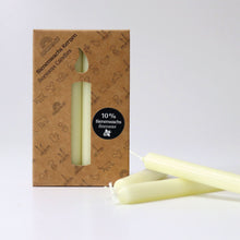 Load image into Gallery viewer, Creme Beeswax Candles (10%) 12 Pack
