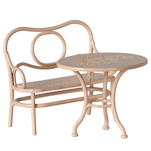 Café set, Mouse, Big - Pale pink