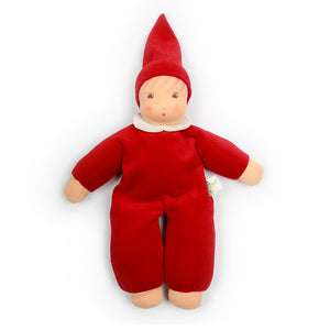 Nani organic baby doll - Cherry red