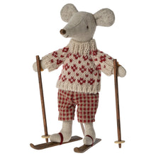 Load image into Gallery viewer, Winter mouse with ski set, Mum
