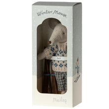 Load image into Gallery viewer, Winter mouse with ski set, Dad
