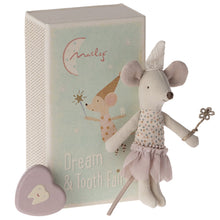 Load image into Gallery viewer, Tooth fairy, big sister mouse with Metal box
