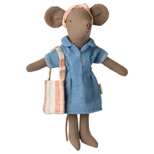 Load image into Gallery viewer, Denim dress and bag, Mum mouse
