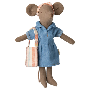 Denim dress and bag, Mum mouse