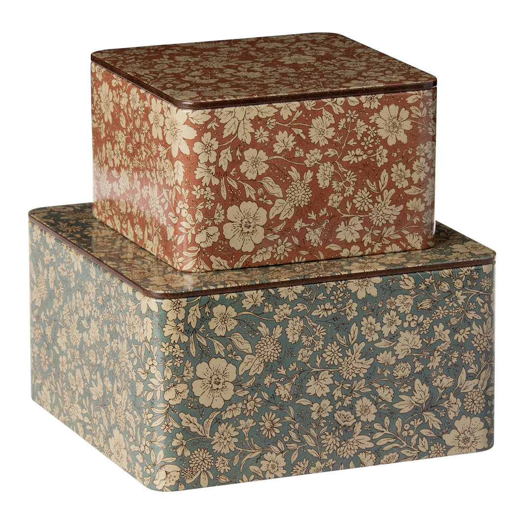 Metal boxes, Blossom - 2 pieces set