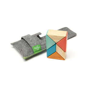 Magnetic Wooden Blocks, Pocket Pouch Sunset