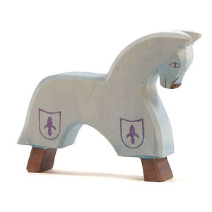 Ιππότης ιππέας μπλε με άλογο μπλε