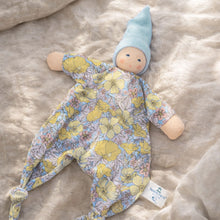 Load image into Gallery viewer, Baby organic comforter blue flower
