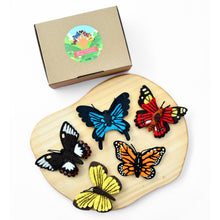 Load image into Gallery viewer, Butterflies finger puppets set
