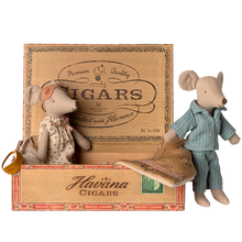 Load image into Gallery viewer, Mum &amp; dad mice in cigar box
