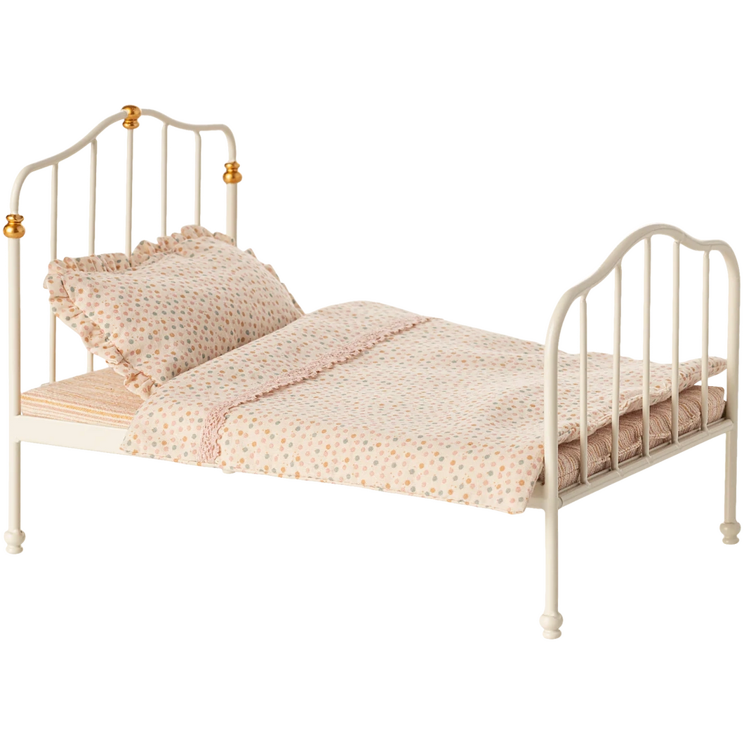 Vintage bed, Mouse - Off white