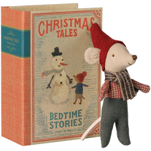 Load image into Gallery viewer, Christmas mouse, Baby in book

