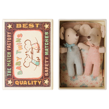 Load image into Gallery viewer, Twins, Baby mice in matchbox - Checker
