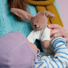 Load image into Gallery viewer, Organic rattle doll, rabbit

