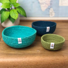 Load image into Gallery viewer, Jute Mini Bowl Set - Ocean
