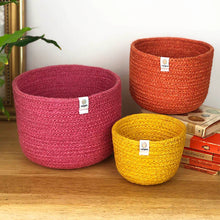 Load image into Gallery viewer, Jute Tall Basket Set - Fire
