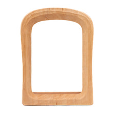 Load image into Gallery viewer, Hand-carved Waldorf standing frame for transparency
