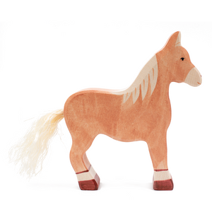 Horse, standing, light brown