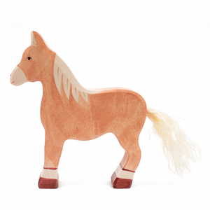 Horse, standing, light brown