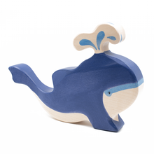 Load image into Gallery viewer, Blue whale with water fountain
