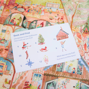 Winter in the Dollhouse Seek & Find Playsilk