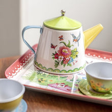 Load image into Gallery viewer, Metal tea set and suitcase

