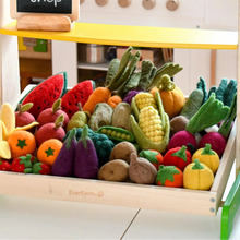 Load image into Gallery viewer, Felt Vegetables and Fruits Play Set
