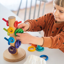 Load image into Gallery viewer, Sorting Helper Building Rings Rainbow
