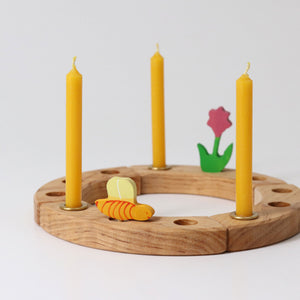 Amber Beeswax Candles (100%) 12 Pack