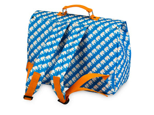 Schoolbag large 'Elephant Blue'