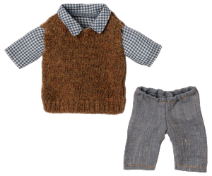 Shirt, slipover and pants for Teddy dad