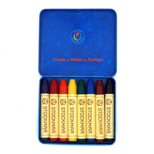 Beeswax Crayons, 8 colours standard mix